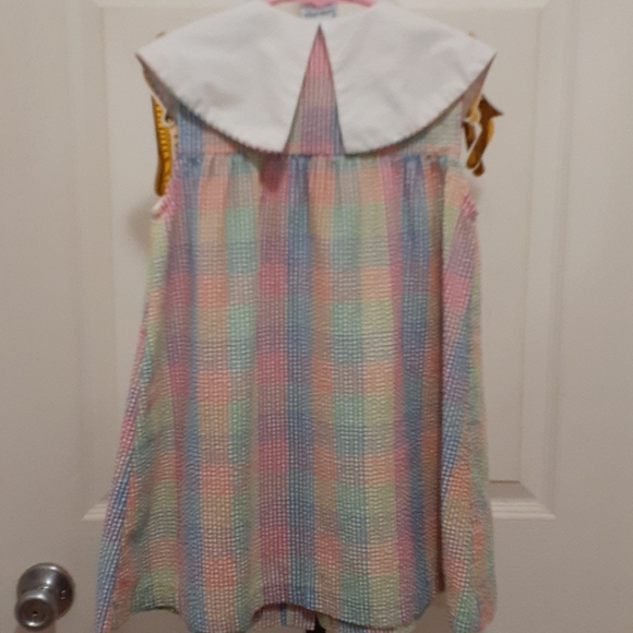 GIFTED - Multicolored Seersucker Button Up Dress - Picture 4 of 4